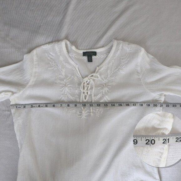 100% Cotton White Top from Ralph Lauren -  Size L - Picture 4 of 10
